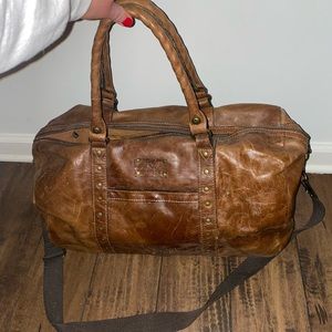 PATRICIA NASH leather weekender bag